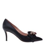 Scarpin-Gucci-Abelha-Couro-Preto