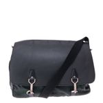 Pasta-Louis-Vuitton-Couro-Preto-e-Nylon-Verde
