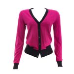 Cardiga-Michael-Kors-Magenta-e-Preto