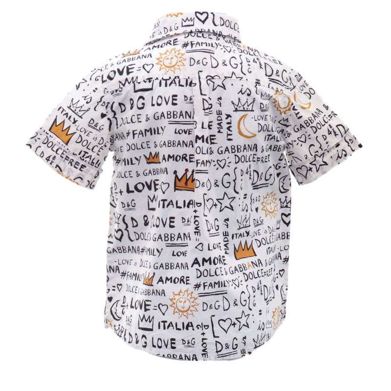 Camisa-Dolce---Gabbana-Infantil-com-Escritos