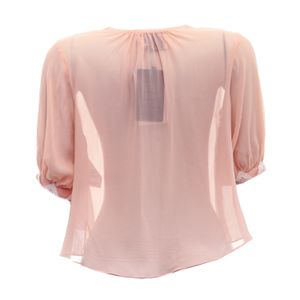 Blusa Lolitta Cropped Seda Rose