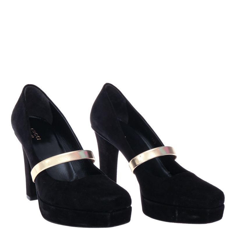 Sapato-de-Salto-Gucci-Camurca-Preto