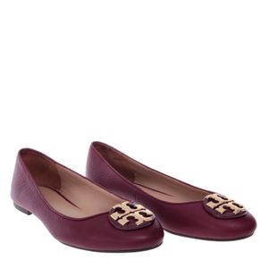 Sapatilha Tory Burch Couro Vinho