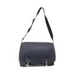 Pasta-Louis-Vuitton-Couro-Preto-e-Nylon-Verde