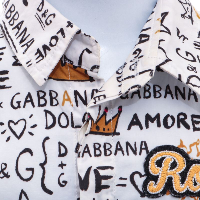 Camisa-Dolce---Gabbana-Infantil-com-Escritos