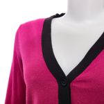 Cardiga-Michael-Kors-Magenta-e-Preto