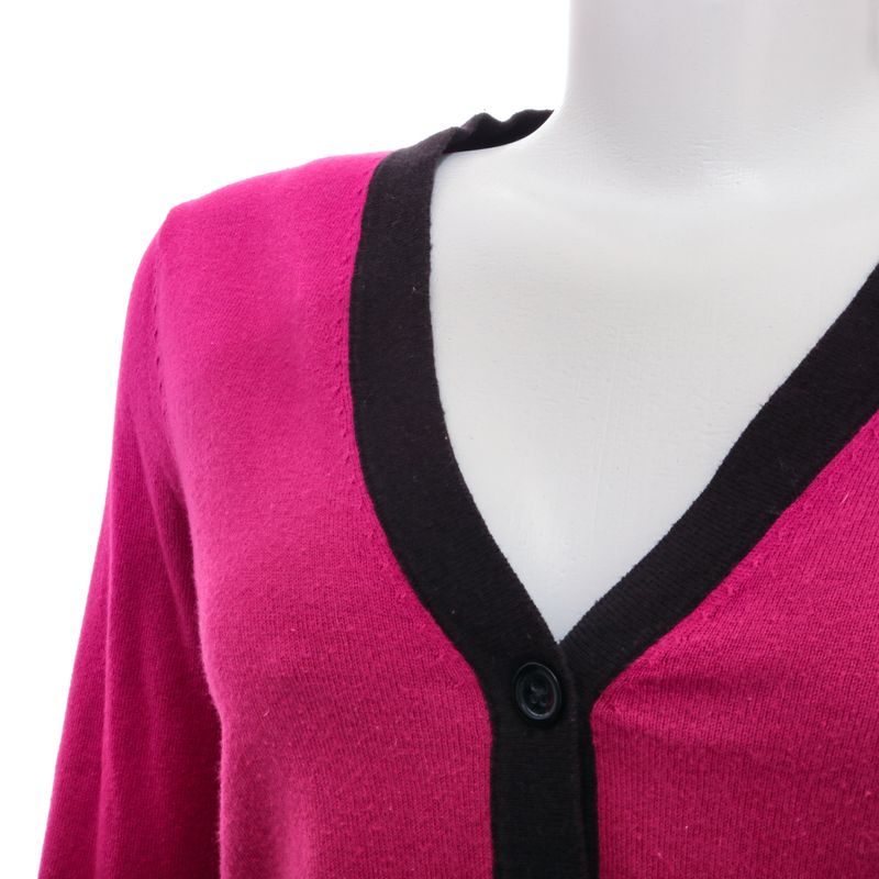 Cardiga-Michael-Kors-Magenta-e-Preto