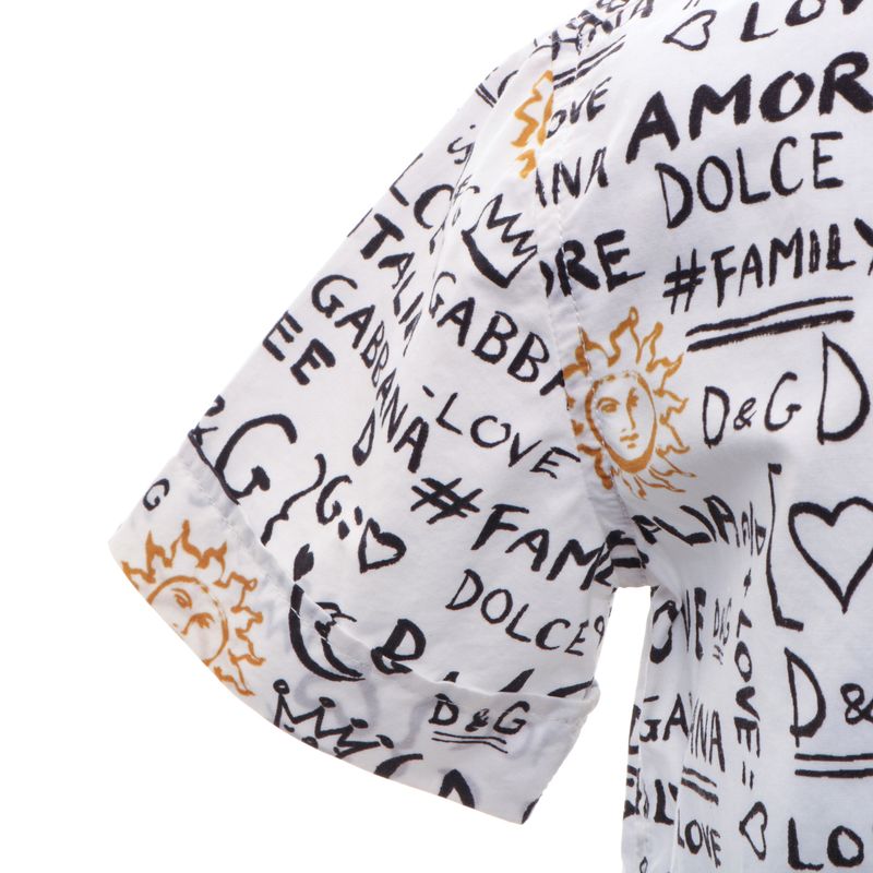 Camisa-Dolce---Gabbana-Infantil-com-Escritos
