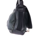 Pasta-Louis-Vuitton-Couro-Preto-e-Nylon-Verde