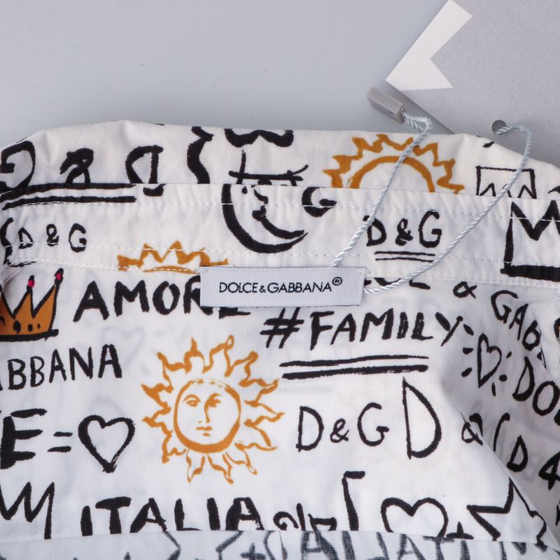 Camisa-Dolce---Gabbana-Infantil-com-Escritos