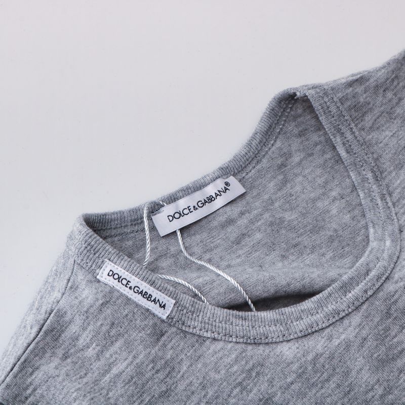 Camiseta-Dolce---Gabbana-Infantil-Cinza-Mescla