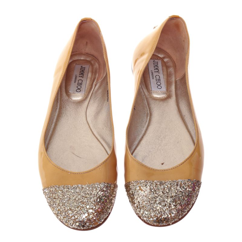 Sapatilha-Jimmy-Choo-Verniz-e-Glitter