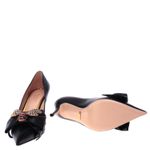 Scarpin-Gucci-Abelha-Couro-Preto