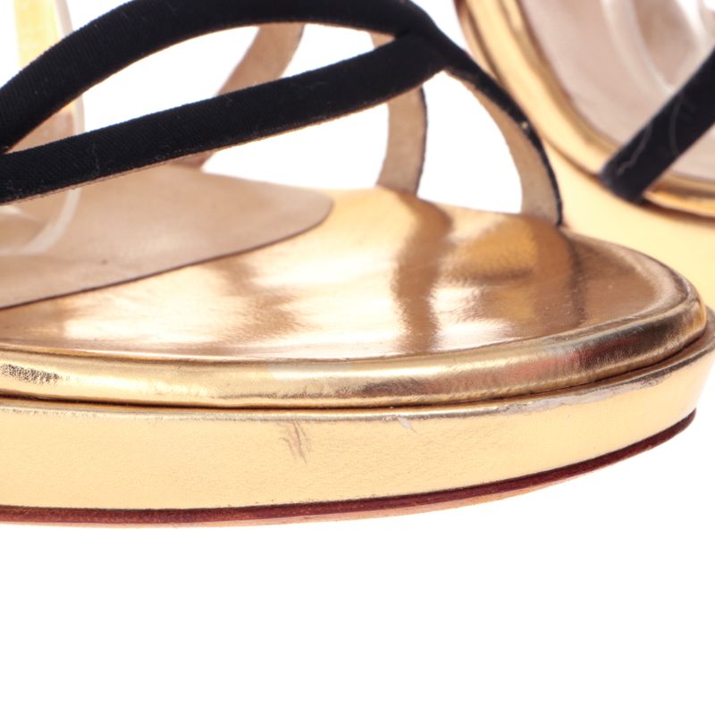 Sandalia-Jimmy-Choo-Preta-e-Dourada