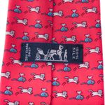 Gravata-Hermes-Vermelha-Gatos-Azuis
