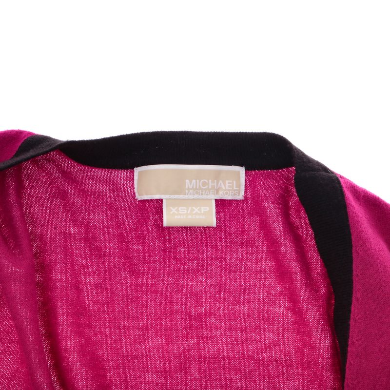 Cardiga-Michael-Kors-Magenta-e-Preto