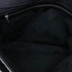 Pasta-Louis-Vuitton-Couro-Preto-e-Nylon-Verde