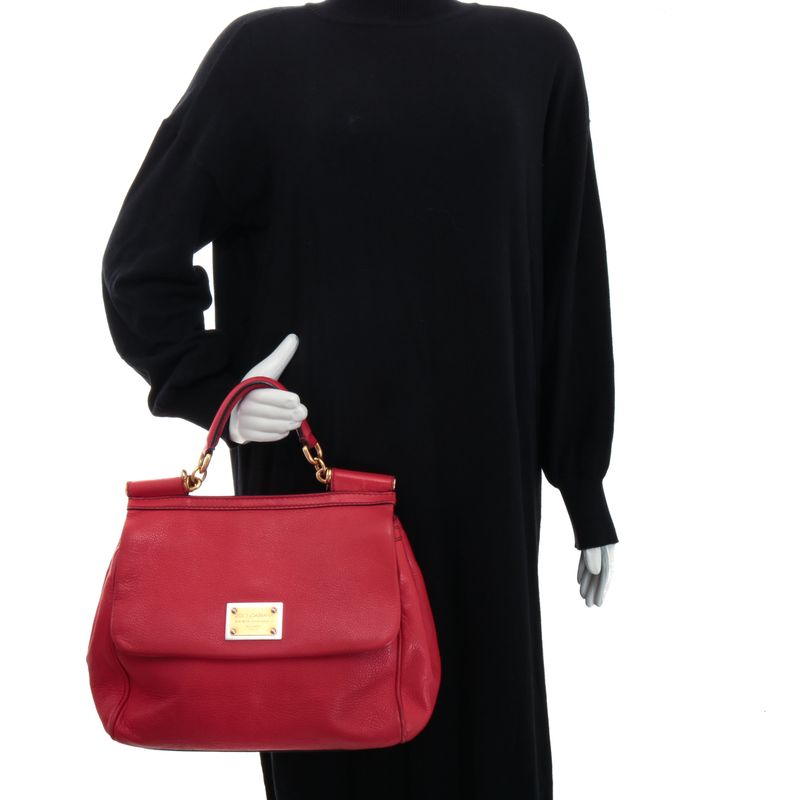 Bolsa-Dolce---Gabbana-Sicily-Grande-Vermelha