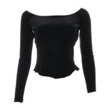 Blusa-Emanuel-Ungaro-Veludo-Preto