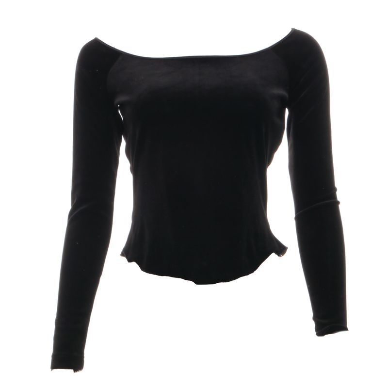 Blusa-Emanuel-Ungaro-Veludo-Preto