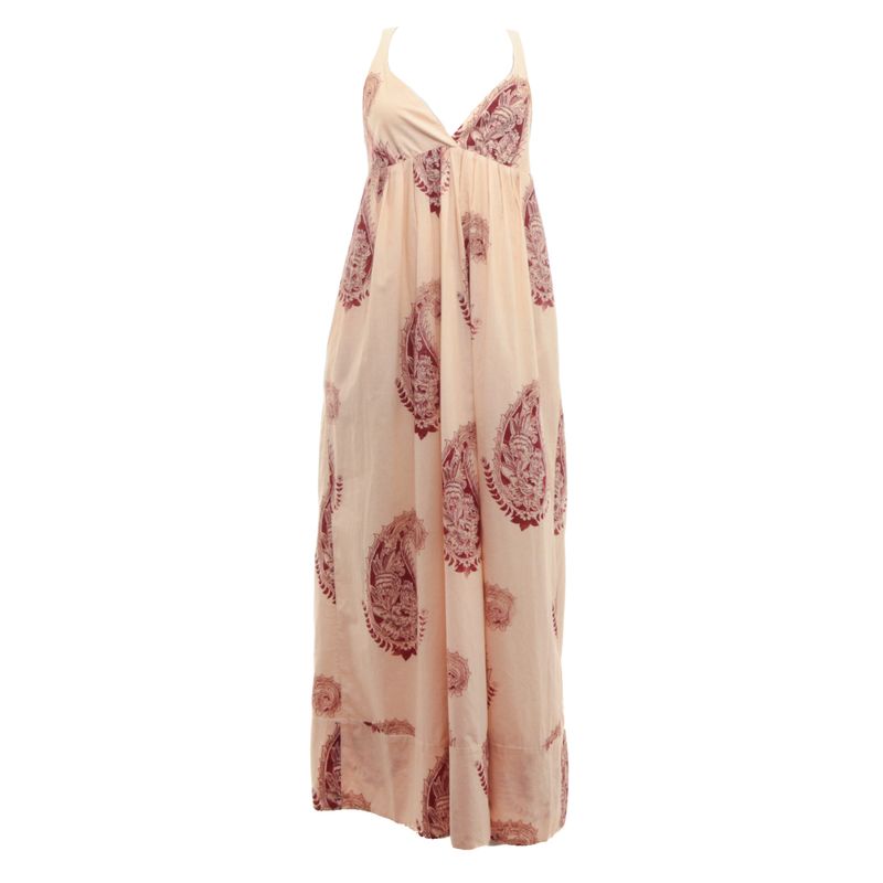 Vestido-Cris-Barros-Longo-Bege-e-Vinho