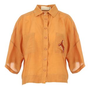 Camisa Le Soleil d'Été Tecido Laranja