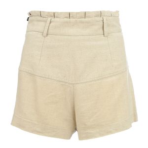 Short Mixed Tecido Bege