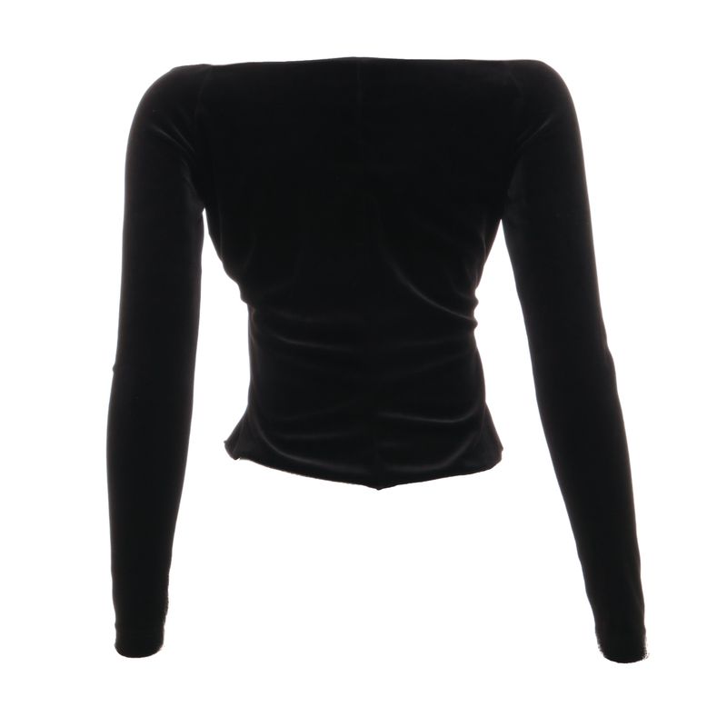 Blusa-Emanuel-Ungaro-Veludo-Preto