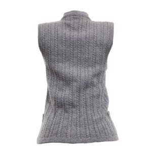 Colete Celine Vintage Tricô Cinza