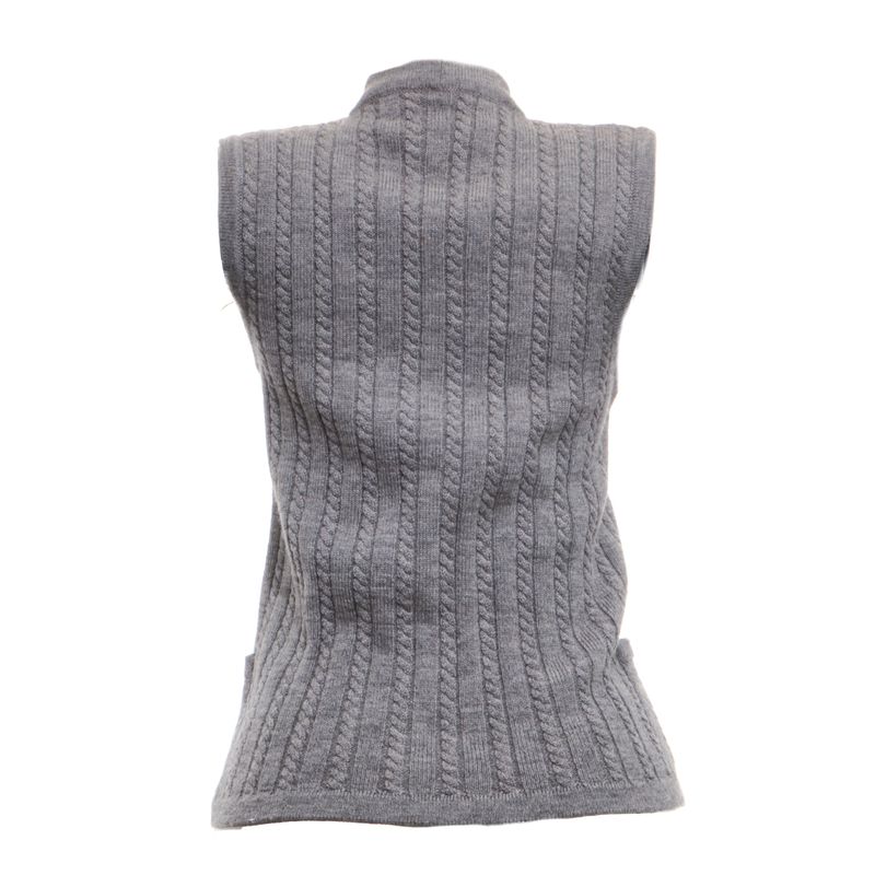 Colete-Celine-Vintage-Trico-Cinza-