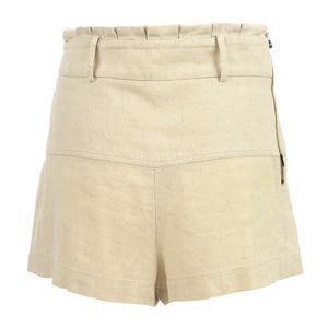 Short Mixed Tecido Bege