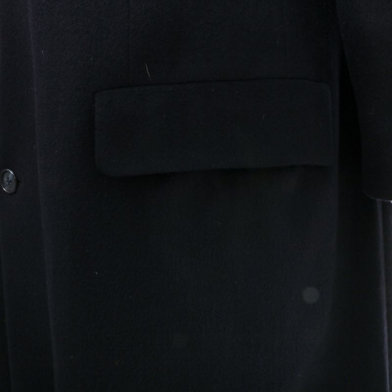 Sobretudo-Burberry-Vintage-Longo-Cashmere-Marinho