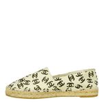 Espadrille-Chanel-CC-Couro-Creme-