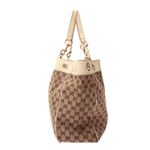 Bolsa-Gucci-Positano-GG-Canvas-Couro-Branco