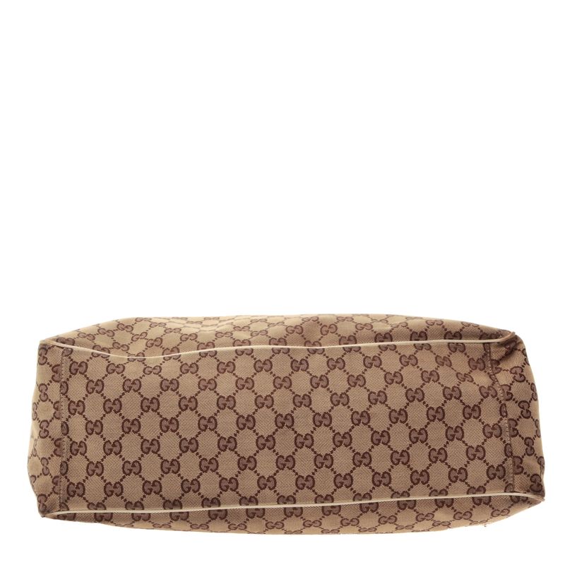 Bolsa-Gucci-Positano-GG-Canvas-Couro-Branco