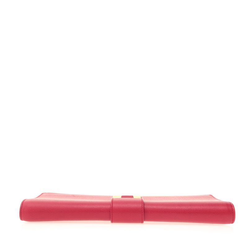 Clutch-Saint-Laurent-Cabas-Chyc-Couro-Texturizado-Vermelho
