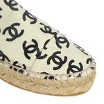 Espadrille-Chanel-CC-Couro-Creme-