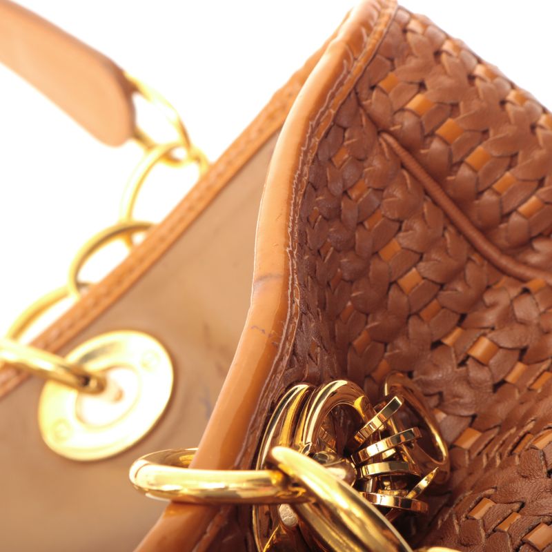 Bolsa-Christian-Dior-Lady-Dior-Soft-Woven-Tote-Caramelo-