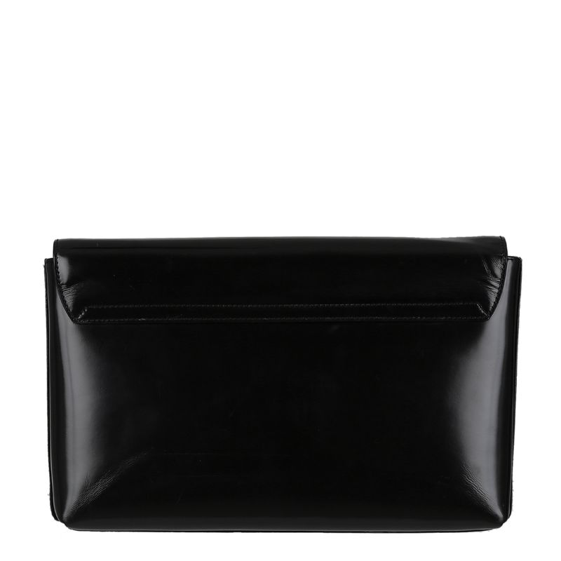 Clutch-Gucci-Vintage-Couro-Preto