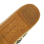 Espadrille-Chanel-CC-Couro-Creme-
