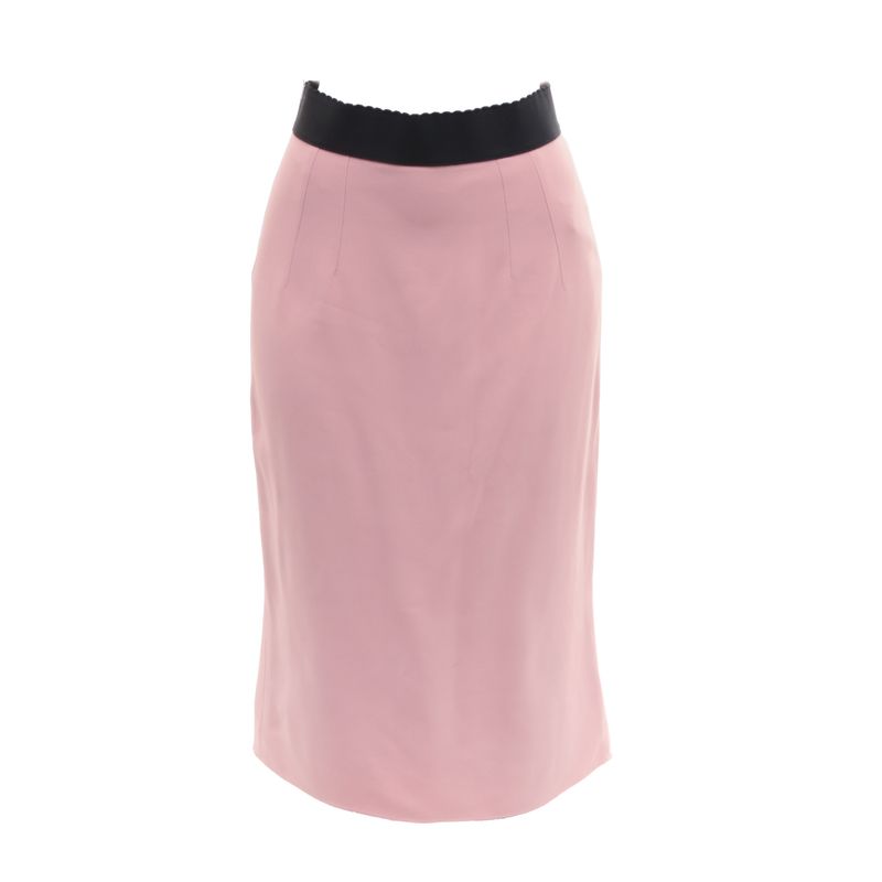 Saia-Dolce-Gabbana-Midi-Rosa