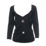 Blusa-Versace-Collection-Preta