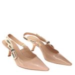 Slingback-Christian-Dior-J-Adior-Verniz-Bege