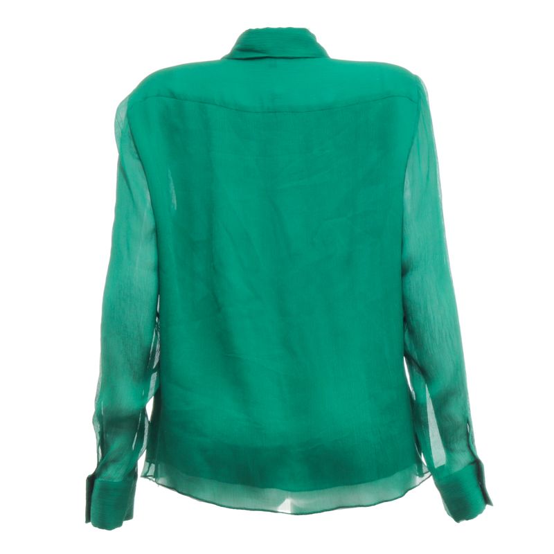 Camisa-Escada-Seda-Verde