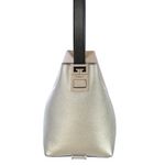 Bolsa-Givenchy-Couro-Bege-Preto-e-Prateado