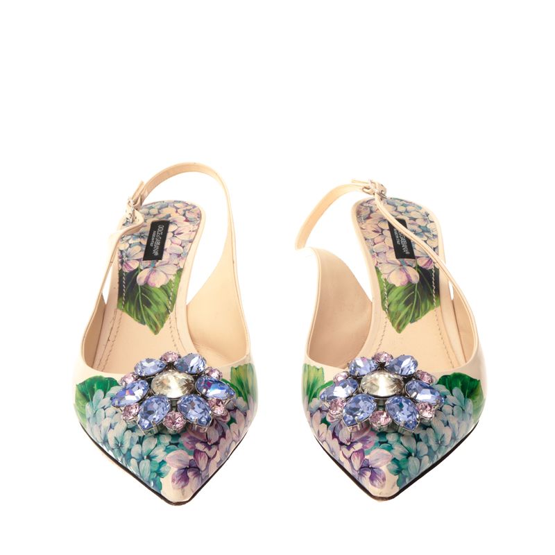 Slingback-Dolce-Gabbana-Hortensias-e-Cristais