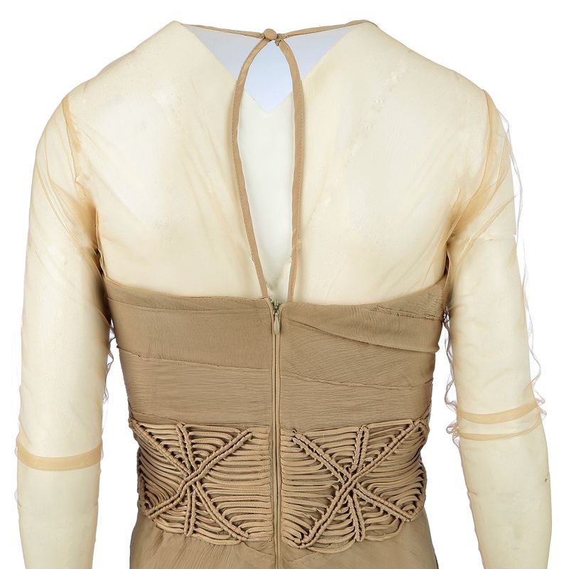 Vestido-Carlos-Miele-Seda-e-Tule-Bege