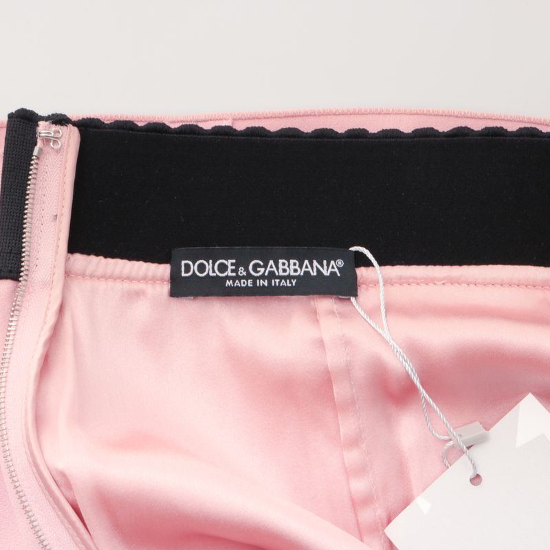Saia-Dolce-Gabbana-Midi-Rosa