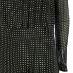 Vestido-Seda-Verde-Musgo-e-Bolinhas-Brancas