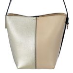 Bolsa-Givenchy-Couro-Bege-Preto-e-Prateado